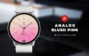 Analog Blush Pink Watch Face Screenshot 0