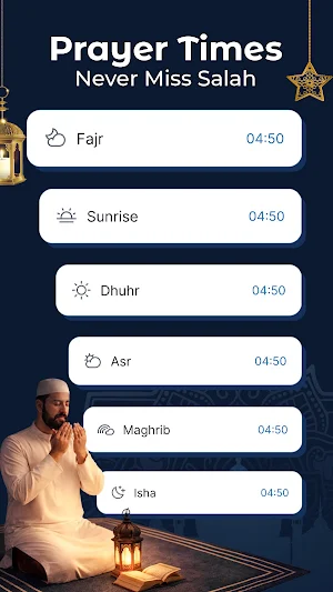 Qibla Compass & Prayer Times Screenshot 3