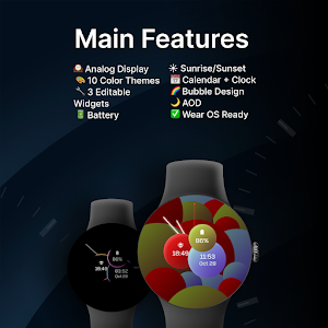 Happy Bubbles Watch Face Screenshot 1