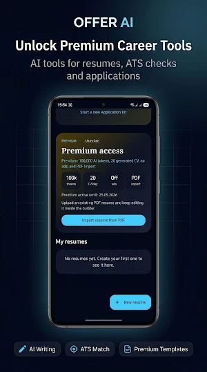 AI Resume Builder, CV maker Screenshot 1