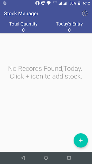 Stock Manager Using Barcode Scan Screenshot 0