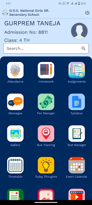 Parent App - GRG Sirsa Screenshot 3