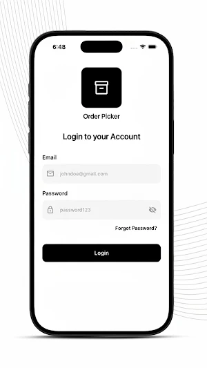 Ordrz Picker App Screenshot 0