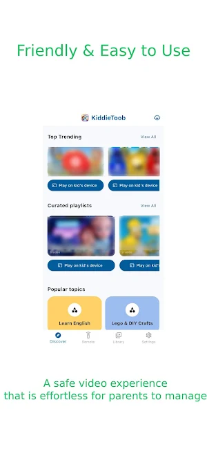 KiddieToob –Parent Control Vid Screenshot 1