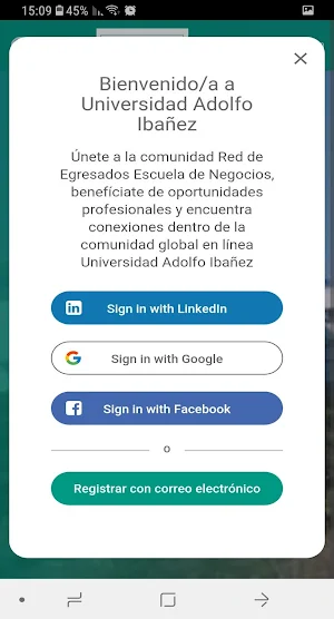 UAI Universidad Adolfo Screenshot 1