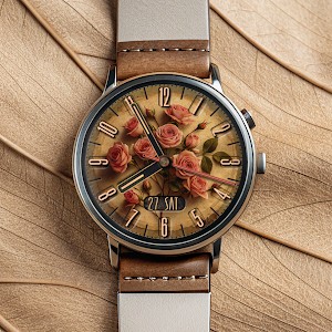 ROSEWOOD: Vintage Watch Face Screenshot 0
