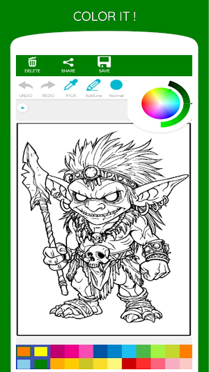 Spooky Goblin Coloring Book Screenshot 3