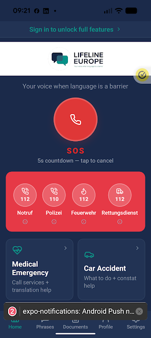Lifeline Europe Screenshot 0