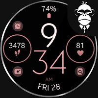 Minimal Rose Gold 2 watch face