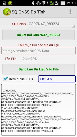 Trạm SQ-GNSS Đo Tĩnh Screenshot 1