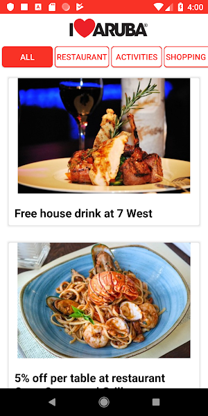 I Love Aruba Special Coupons Screenshot 0
