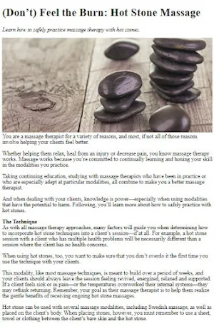 How to Do Stone Massage Screenshot 0