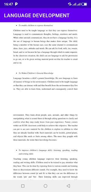 Language Development notes Screenshot 1