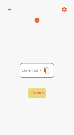 Générateur de mot de passe Screenshot 1