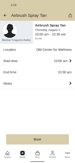 OM Center for Wellness Screenshot 2