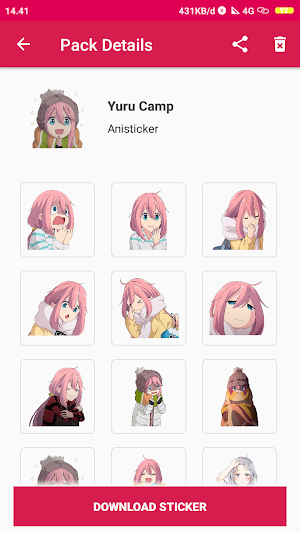 AniSticker - Stickers Anime WA screenshot 5