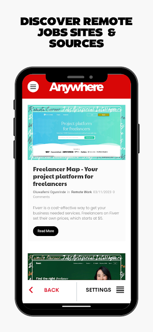 Anywhere Gigs - Remote Jobs Screenshot 2