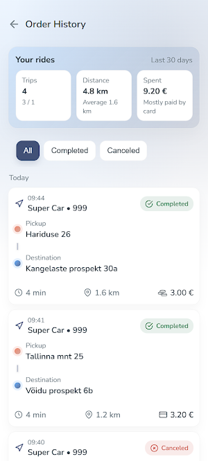 Narva Taxi Screenshot 1