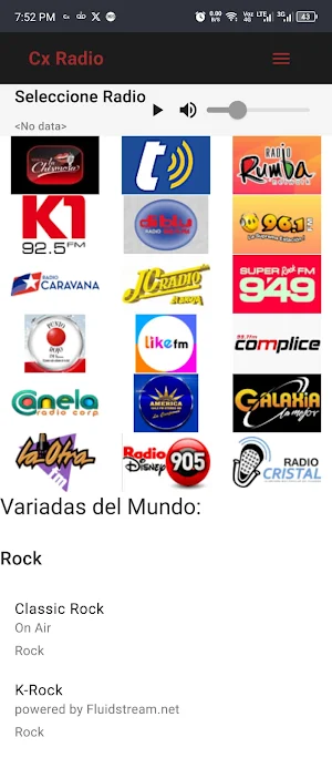 Cx Radio Screenshot 0