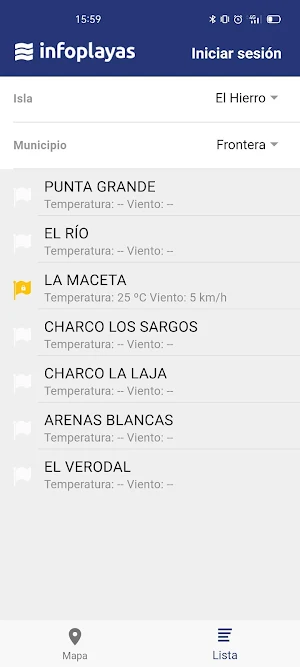 Infoplayas Screenshot 1