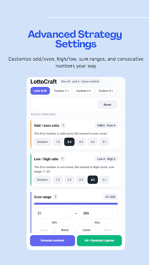 Lotto Craft: Lottery Numbers Screenshot 1