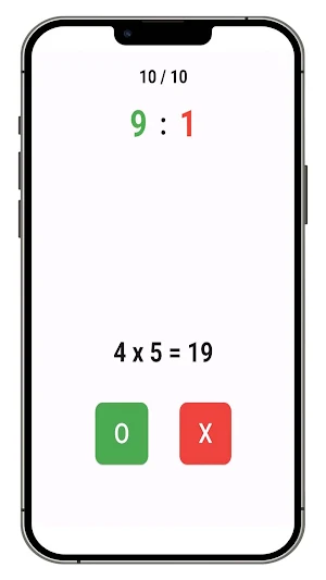Multiplication Table Game Screenshot 1