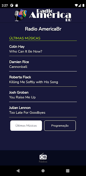Radio AmericaBR Screenshot 2