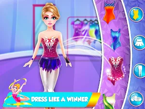 Gymnastics Star Girl Dress Up Screenshot 2