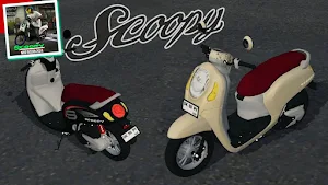 mod bussid motor scoopy Screenshot 2