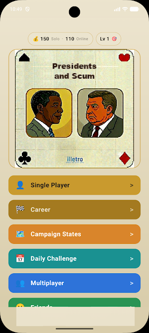 Presidents & Scum: Card Game Screenshot 0