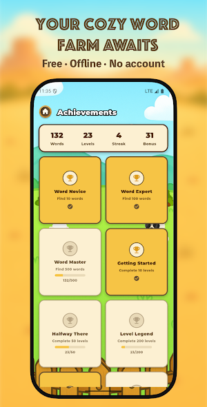 Word Connect: Alpaca Farm Screenshot 2