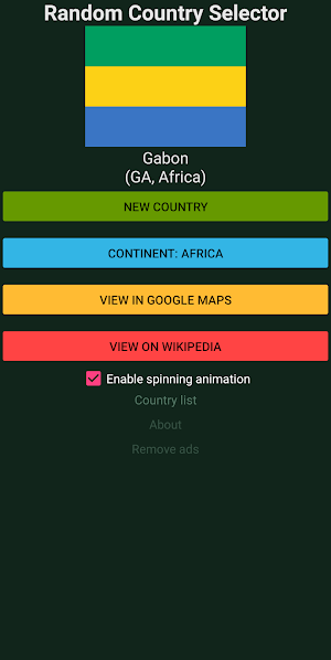 Random Country Selector Screenshot 2
