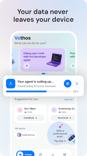Vethos: Offline AI Chatbot Screenshot 1