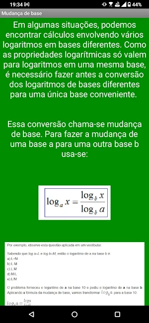 Aprenda logaritmos Screenshot 3