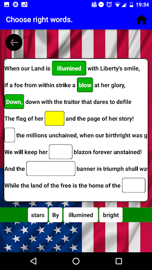 National Anthem of USA 4 Verses Learn Listen Screenshot 1