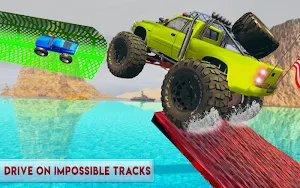 Monster Truck Impossible Mega Ramp Stunts Tracks Screenshot 1