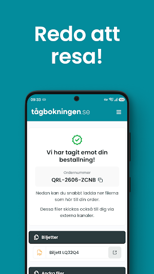 Tågbokningen Screenshot 3