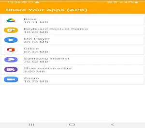 Share apps(In The Form Of Apk) Screenshot 3