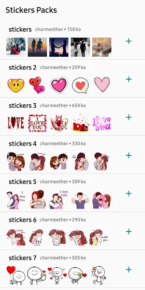 Cute Love Stickers - WASticker Screenshot 3