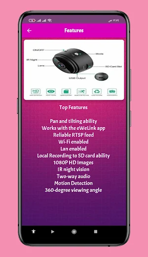 A9 Wifi Mini Camera Guide Screenshot 3