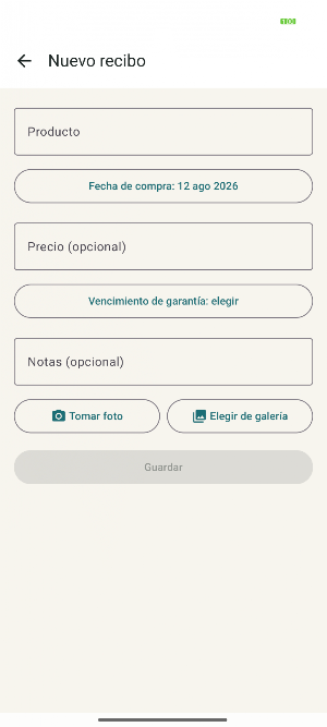 Organizador de Recibos Screenshot 1