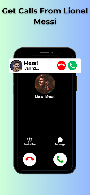 Leo Messi Video Call & Chat Screenshot 1