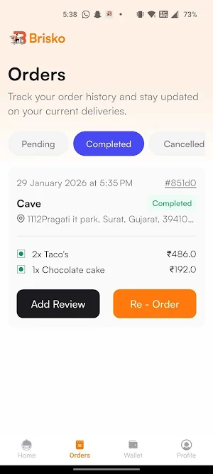 BRISKO Partner -Restaurant App Screenshot 3
