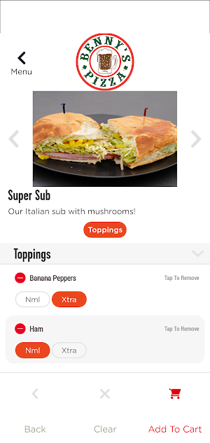 Benny's Pizza Carryout Screenshot 3