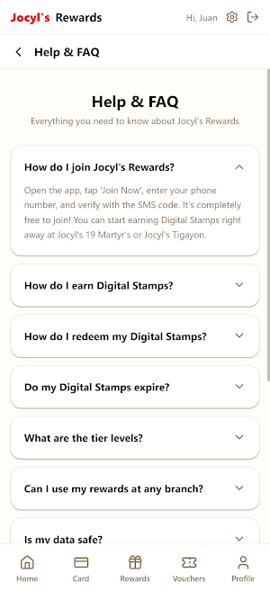 JOCYL'S Rewards Screenshot 3