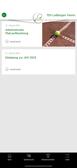 TSV Ladbergen Tennis Screenshot 1
