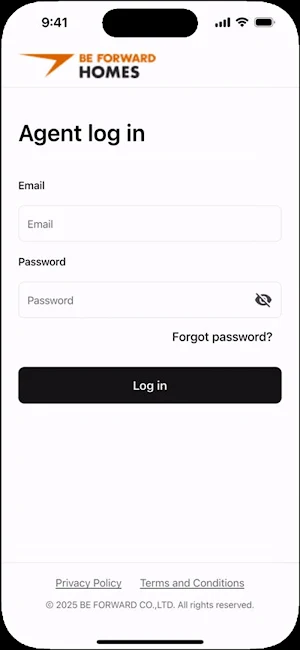 BF Homes - Agent Portal Screenshot 0