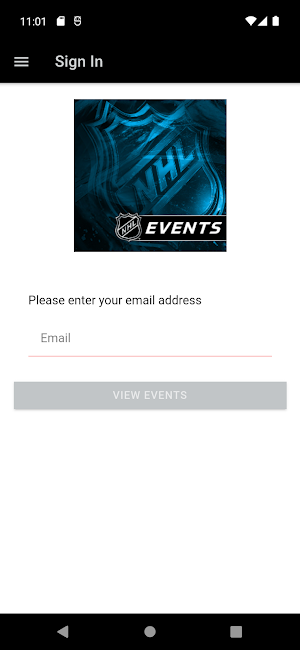 NHL Events Screenshot 0