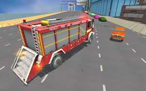 Fire City Truck Rescue Driving Simulator Screenshot 0