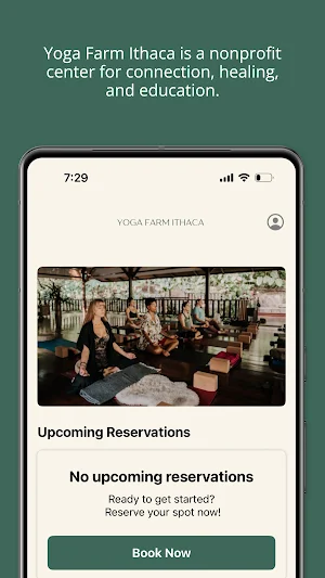 Yoga Farm Ithaca. Screenshot 1